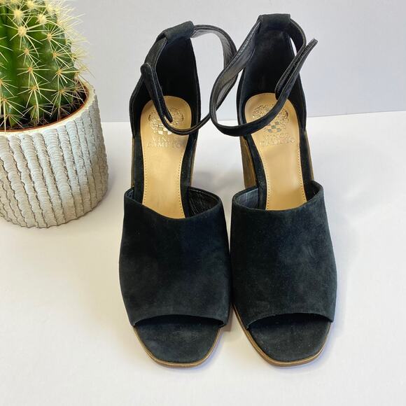 Vince Camuto Deedriana Black Wedge Sandal - Picture 3 of 9